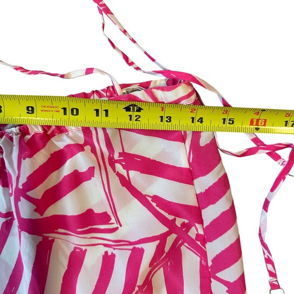 Lilly‎ Pulitzer Capri Pink Yacht Lei Lei Top Sailboat Halter Top Beach Resort S - Picture 5 of 6